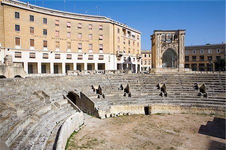 province of lecce - Roman theatre, Sant'Oronzo Square, Lecce, Lecce province, Puglia, Italy, Europe Stock Photo - Rights-Managed, Code: 841-02722060