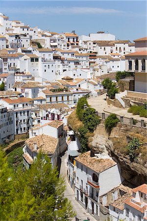 Setenil de las Bodegas, one of the white villages, Malaga province, Andalucia, Spain, Europe Stock Photo - Rights-Managed, Code: 841-02722113