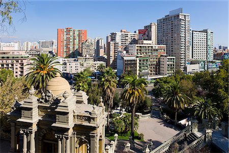 simsearch:841-02722355,k - Cerro Santa Lucia (Santa Lucia park) and the ornate Terraza Neptuno fountain, Santiago, Chile, South America Foto de stock - Con derechos protegidos, Código: 841-02722352