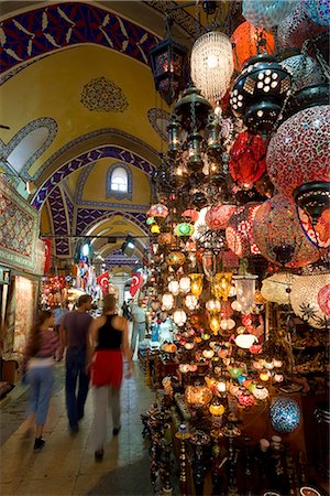 Grand Bazaar (Kapali Carsi), Istanbul, Turkey, Europe Stock Photo - Rights-Managed, Code: 841-02722397