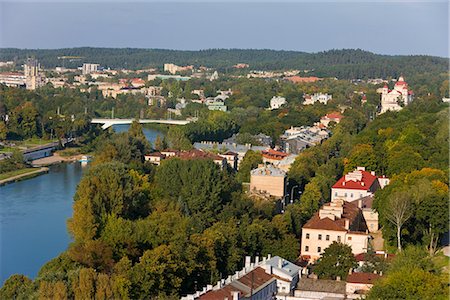 Vue sur la vieille ville, Vilnius, Lituanie, pays baltes, l'Europe Photographie de stock - Rights-Managed, Code: 841-02722524