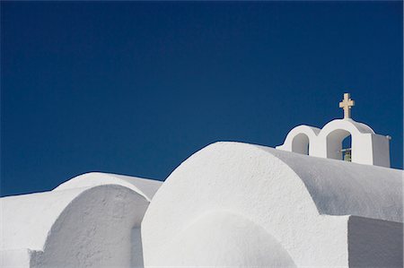 Église à Firostefani, Santorin, Cyclades, îles grecques, Grèce, Europe Photographie de stock - Rights-Managed, Code: 841-02722558