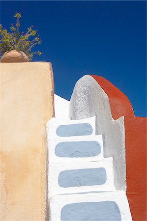 railing architecture detail - Imerovigli, Santorini, Cyclades, Greek Islands, Greece, Europe Stock Photo - Rights-Managed, Code: 841-02722561