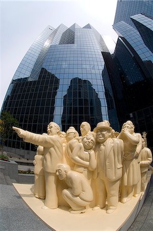 signal towers - The Illuminated Crowd sculpture in downtown Montreal, Quebec, Canada, North America Stock Photo - Rights-Managed, Code: 841-02722627