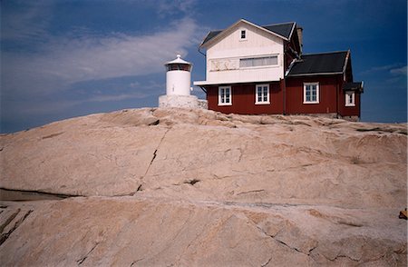 simsearch:841-03062870,k - Lighthouse on Stora Svangen at entrance to Kosterfjord, Bohuslan, Sweden, Scandinavia, Europe Stock Photo - Rights-Managed, Code: 841-02722682