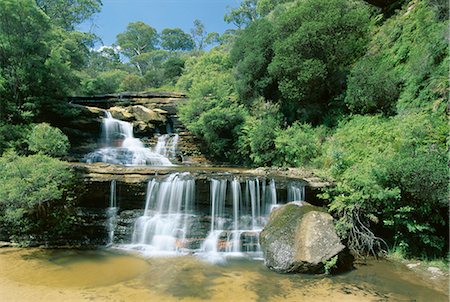 simsearch:841-02723005,k - Partie de 300 m Wentworth Falls sur le visage de grande falaise dans les Blue Mountains, patrimoine mondial UNESCO, à l'est du Pacifique, Australie, New South Wales (N.S.W.), Katoomba Photographie de stock - Rights-Managed, Code: 841-02722729