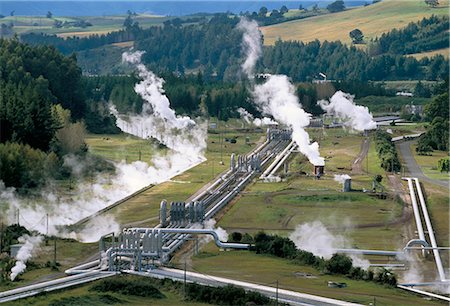 simsearch:841-03062353,k - Aerial view of Wairakei thermal power area, North Island, New Zealand, Pacific Foto de stock - Con derechos protegidos, Código: 841-02722722