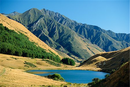 Moke Lake near Queenstown in scenic area in west Otago, South Island, New Zealand, Pacific Stock Photo - Rights-Managed, Code: 841-02722735