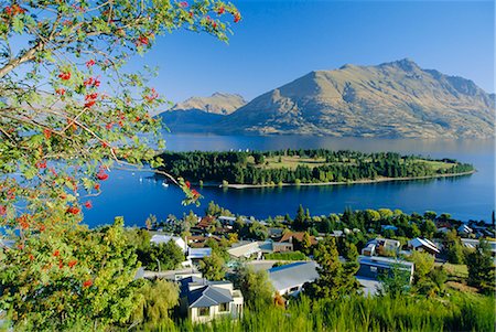 Queenstown, le lac Wakatipu, Otago, Nouvelle Zelande, Australie Photographie de stock - Rights-Managed, Code: 841-02723021