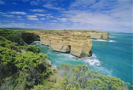 Loch Ard Gorge on the rapidly eroding coatline of Port Campbell National Park on the Great Ocean Road, site of the famous Loch Ard wreck of 1878, Victoria, Australia Stock Photo - Rights-Managed, Code: 841-02723048