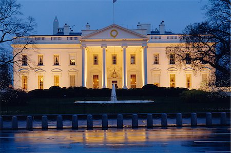 fountains in usa - The White House, Washington DC, United States of America Stock Photo - Rights-Managed, Code: 841-02723056