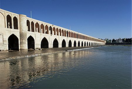 Allah Verdi Khan bridge, Isfahan, Iran, Middle East Foto de stock - Direito Controlado, Número: 841-02824227