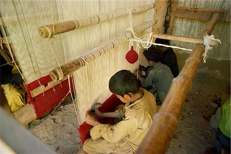 Carpet weaving, Kolon, Pakistan, Asia Stock Photo - Rights-Managed, Code: 841-02824310