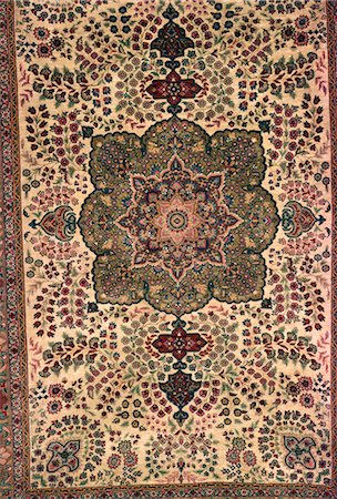 Mughal floral pattern woven in rug, Karachi, Pakistan, Asia Stock Photo - Rights-Managed, Code: 841-02824328