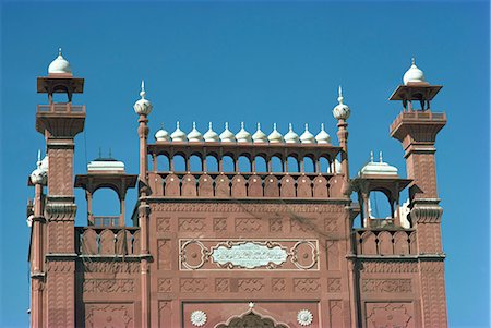 simsearch:841-02824354,k - Nahaufnahme von Kuppeln und Mauern die Badshahi-Moschee in Lahore, Pakistan, Asien Stockbilder - Lizenzpflichtiges, Bildnummer: 841-02824367