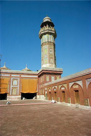 paquistão - Wazir Khan Mosque, Lahore, Pakistan, Asia Foto de stock - Direito Controlado, Número: 841-02824374