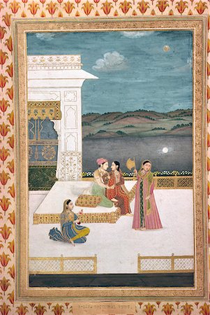 Mughal miniature, Lahore Museum, Pakistan, Asia Stock Photo - Rights-Managed, Code: 841-02824392