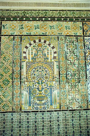 Tilework, Kairouan, Tunisia, North Africa, Africa Foto de stock - Con derechos protegidos, Código: 841-02824498