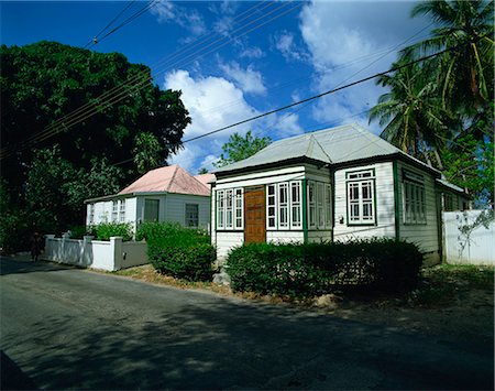 single storey - Barbade, Antilles, Caraïbes, Amérique centrale Photographie de stock - Rights-Managed, Code: 841-02824523