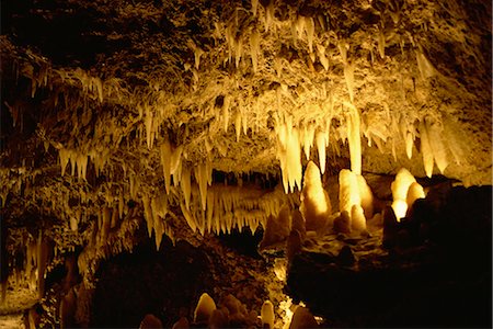 stalattite - Harrisons Cave, Barbados, West Indies, Caribbean, Central America Fotografie stock - Rights-Managed, Codice: 841-02824533