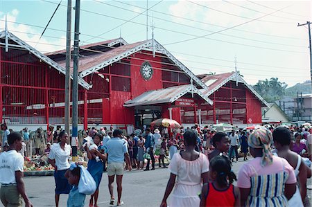 st lucia - Castries, St. Lucia, Windward Islands, West Indies, Caribbean, Central America Foto de stock - Con derechos protegidos, Código: 841-02824555