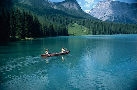 parco nazionale di yoho - Emerald Lake, Yoho National Park, UNESCO World Heritage Site, Rocky Mountains, British Columbia, Canada, North America Fotografie stock - Rights-Managed, Codice: 841-02824682