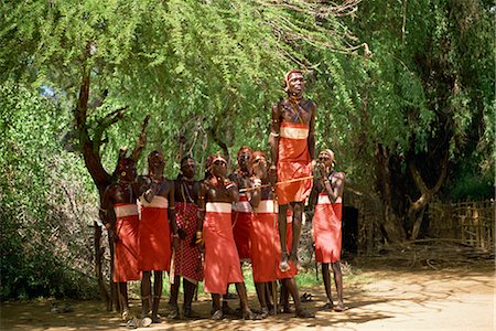 Samburu dancing, Kenya, East Africa, Africa Stock Photo - Rights-Managed, Code: 841-02824848