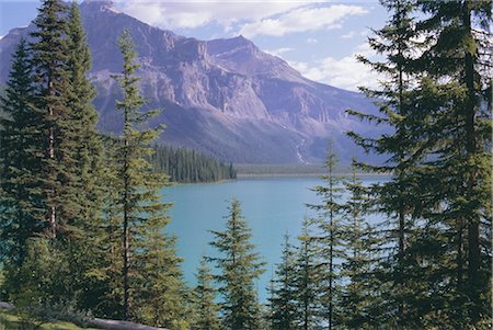 parco nazionale di yoho - Emerald Lake, Yoho National Park, UNESCO World Heritage Site, Rocky Mountains, British Columbia (B.C.), Canada, North America Fotografie stock - Rights-Managed, Codice: 841-02824978