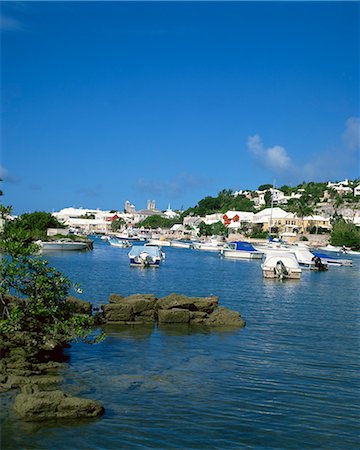 Hamilton, Bermuda, Central America, mid-Atlantic Foto de stock - Direito Controlado, Número: 841-02825100