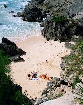 South coast beach, Bermuda, Central America, mid Atlantic Stock Photo - Rights-Managed, Code: 841-02825151