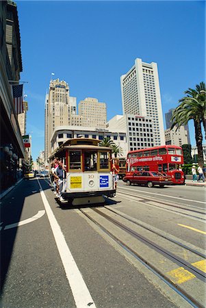 san francisco cable cars - Union Square area, San Francisco, California, United States of America, North America Stock Photo - Rights-Managed, Code: 841-02825440