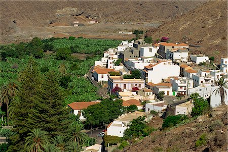 simsearch:841-02919801,k - Houses beside banana plantations, Santiago, La Gomera, Canary Islands, Spain, Atlantic Ocean, Europe Stock Photo - Rights-Managed, Code: 841-02825507