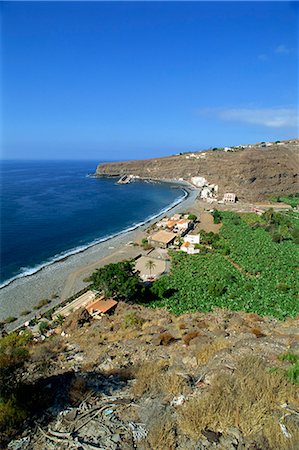 santiago island - Plantations de bananes, Santiago, La Gomera, Iles Canaries, Espagne, océan Atlantique, l'Europe Photographie de stock - Rights-Managed, Code: 841-02825511