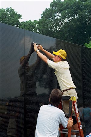 Vietnam War Memorial, Washington D.C., United States of America, North America Foto de stock - Con derechos protegidos, Código: 841-02825669