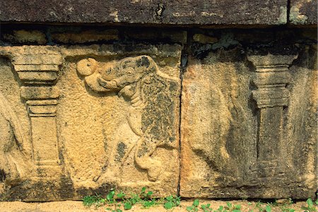stone elephants - Polonnaruwa, UNESCO World Heritage Site, Sri Lanka, Asia Stock Photo - Rights-Managed, Code: 841-02825755