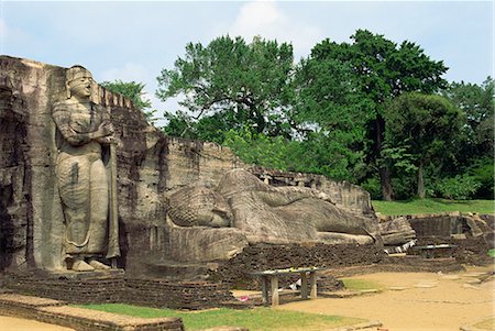 Gal Vihara, Polonnaruwa, UNESCO World Heritage Site, Sri Lanka, Asia Fotografie stock - Rights-Managed, Codice: 841-02825756