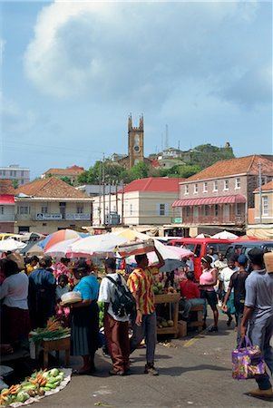 Saturday market, St. George's, Grenada, Windward Islands, West Indies, Caribbean, Central America Stock Photo - Rights-Managed, Code: 841-02825940