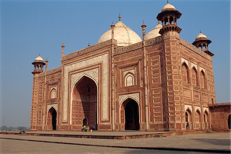 Entrance Gateway to the Taj Mahal, UNESCO World Heritage Site, Agra, Uttar Pradesh state, India, Asia Stock Photo - Rights-Managed, Code: 841-02826103