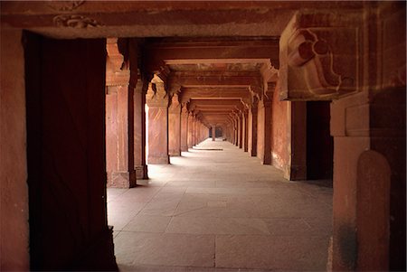 Fatehpur Sikri, UNESCO World Heritage Site, built by Akbar in 1570 as his administrative capital, later abandoned, Uttar Pradesh state, India, Asia Stock Photo - Rights-Managed, Code: 841-02826116