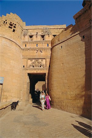 simsearch:841-02826082,k - Passerelle à Jaisalmer, Rajasthan, Inde Photographie de stock - Rights-Managed, Code: 841-02826194