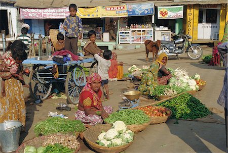 Market scene, Deogarh, Rajasthan, India Foto de stock - Con derechos protegidos, Código: 841-02826344
