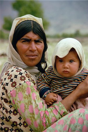 Qashqai woman and child, southern area, Iran, Middle East Stock Photo - Rights-Managed, Code: 841-02830735