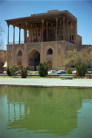 Ali Qapu palace, Isfahan, Iran, Middle East Foto de stock - Direito Controlado, Número: 841-02830827