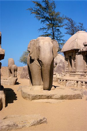 Mahabalipuram, UNESCO World Heritage Site, Tamil Nadu state, India, Asia Foto de stock - Con derechos protegidos, Código: 841-02830907