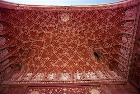 Detail of entrance gateway to the Taj Mahal, UNESCO World Heritage Site, Agra, Uttar Pradesh state, India, Asia Stock Photo - Rights-Managed, Code: 841-02830922