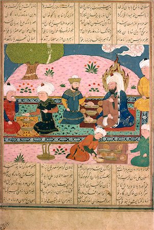 Manuscript, Khawian-Homo Decorative Arts Museum, Teheran, Iran, Middle East Stock Photo - Rights-Managed, Code: 841-02830997