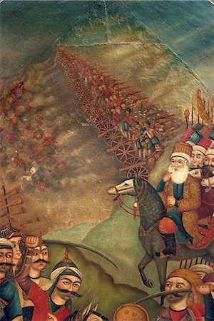 Qajar, peinture, Musée de Shiraz, Shiraz, Iran, Moyen-Orient Photographie de stock - Rights-Managed, Code: 841-02831004