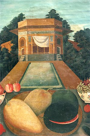 Qajar, peinture, Musée de Shiraz, Shiraz, Iran, Moyen-Orient Photographie de stock - Rights-Managed, Code: 841-02831020