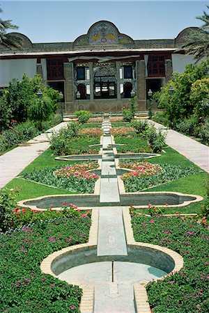 shiraz - Narenjestan Garden, Shiraz, Iran, Middle East Foto de stock - Direito Controlado, Número: 841-02831023