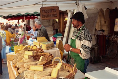 Cheese stall at market, Annecy, Haute Savoie, France, Europe Foto de stock - Con derechos protegidos, Código: 841-02831113